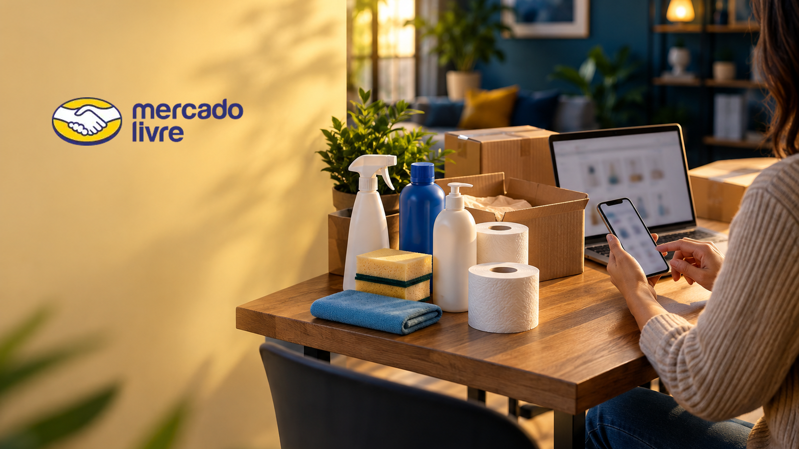 Mercado Livre tem cupom de 20% para itens de limpeza e higiene